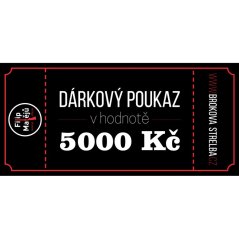 Gift voucher for 5000 CZK