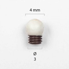 Front sight on a shotgun - white - No. 13