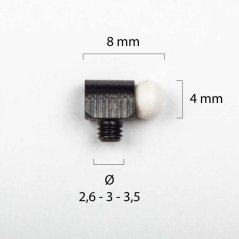 Front sight on a shotgun - white - No. 11
