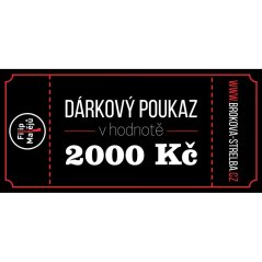 Gift voucher for 2000 CZK