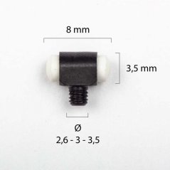 Front sight on a shotgun - white - No. 6