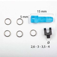 Shotgun front sight - set of 5 interchangeable threads - no. 29