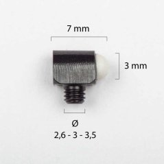 Front sight on a shotgun - white - No. 12